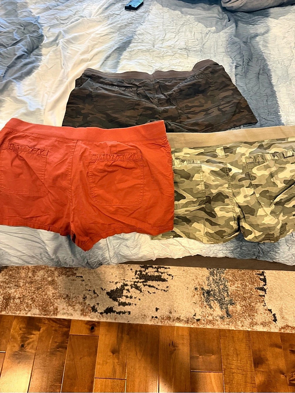 Women's Cargo Shorts Orange & Green size 16